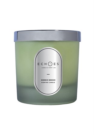 Echoes Lab - Nordic Breeze Kokulu Çift Fitilli Doğal Mum - Yeşil
