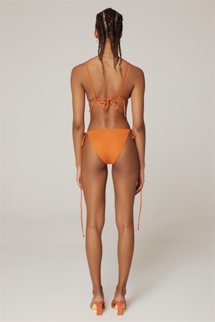Haracci - Isla İpli Üçgen Turuncu Bikini Set