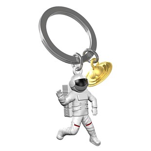 Metalmorphose - Astronot Anahtarlık - Beyaz - Dore