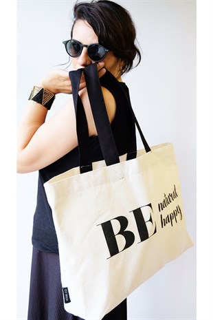 Vose Happy Shopping Bag - Omuz Çantası-%100 Pamuk